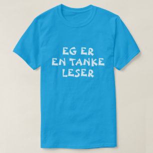 Ich bin ein Gedankenleser in norwegisch-blau T-Shirt