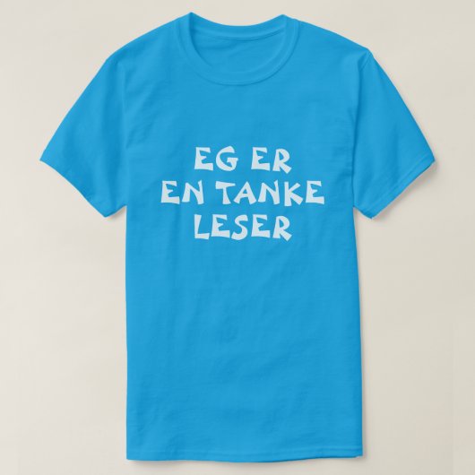 Ich bin ein Gedankenleser in norwegisch-blau T-Shirt (Design vorne)