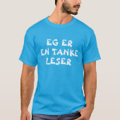 Ich bin ein Gedankenleser in norwegisch-blau T-Shirt (Vorderseite)