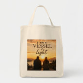 Ich bin ein Gefäß des Lichts Tragetasche (Vorne)