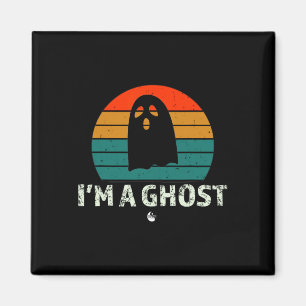 Ich bin ein Geist Lustige Sprüche Vintage Hallowee Magnet