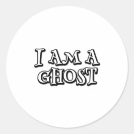 Ich bin ein Geist Runder Aufkleber