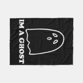 Ich bin ein Geist Spaß Redewendungen Halloween Kos Fleecedecke (Vorderseite (Horizontal))