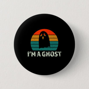 Ich bin ein Geist Spaß Redewendungen Vintag Hallow Button
