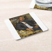 ICH BIN EIN GELDMAGNET COASTERS RECHTECKIGER PAPPUNTERSETZER (angewinkelt)