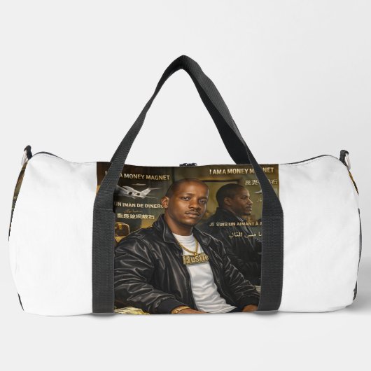 ICH BIN EIN GELDMAGNET DUFFEL-TASCHEN DUFFLE BAG (Vorderseite)