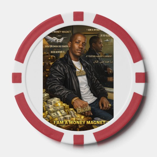 ICH BIN EIN GELDMAGNET POKER CHIPS (Vorderseite)