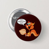 Ich bin ein Genealogie-Nuss-Eichhörnchen Button (Vorne & Hinten)