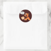 Ich bin ein Genealogy-Nut-Eichhörnchen Runder Aufkleber (Tasche)