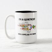 Ich bin ein Genetiker Ergo Gene sind meine Meme (D Zweifarbige Tasse (Links)