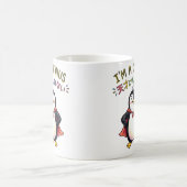 ICH BIN EIN GENIE Pinguin-Superheld - Selbstbewuss Kaffeetasse (Mittel)