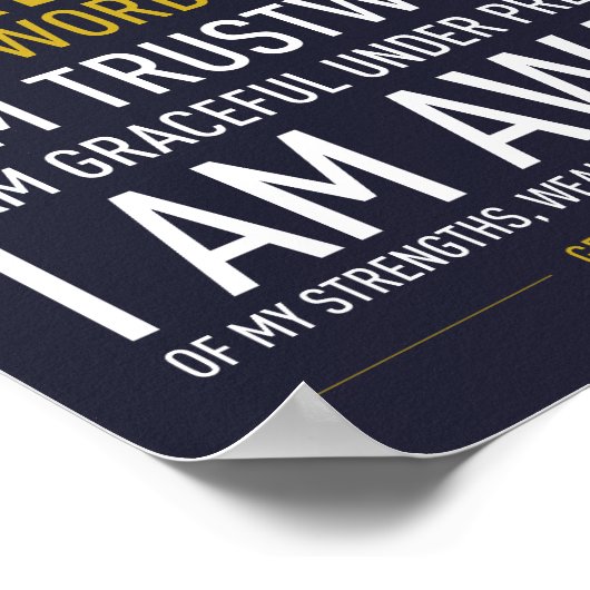 Ich bin ein Gentleman Manifesto (18x23 Zoll) Poste Poster (Ecke)