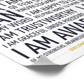 Ich bin ein Gentleman Manifesto Poster (weiß) (Ecke)