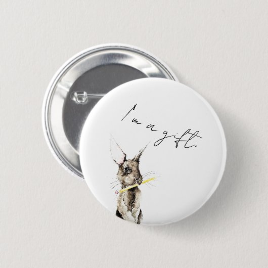Ich bin ein Geschenk Button (Vorne & Hinten)
