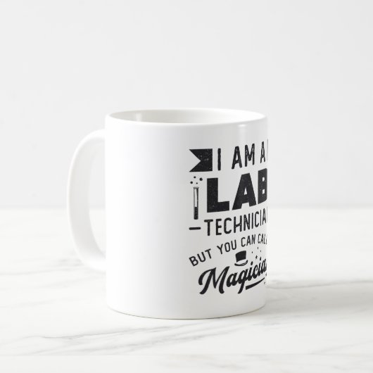 Ich bin ein Geschenk des Labrador-Technikers für N Kaffeetasse (Vorderseite Links)