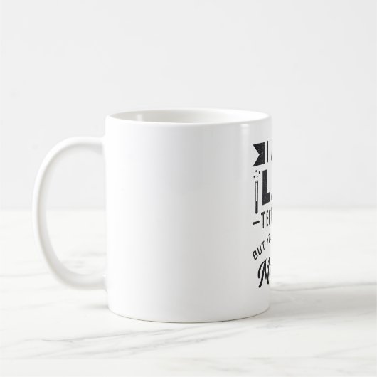 Ich bin ein Geschenk des Labrador-Technikers für N Kaffeetasse (Links)
