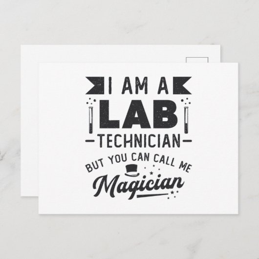 Ich bin ein Geschenk des Labrador-Technikers für N Postkarte (Vorne/Hinten)