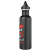 Ich bin ein Geschenk des tattooten Phlebotomisten Edelstahlflasche (Rechts)