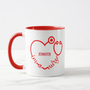 Ich bin ein Geschenk für das Herz der Krankenschwe Tasse