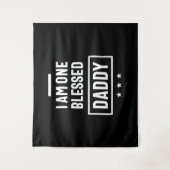 Ich bin ein gesegneter Daddy | Father Gift Wandteppich (Vorderseite)