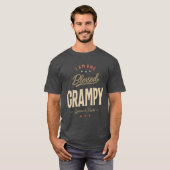 Ich bin ein gesegneter Grampy - Vater und Großvate T-Shirt (Vorne ganz)
