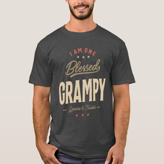 Ich bin ein gesegneter Grampy - Vater und Großvate T-Shirt (Vorderseite)