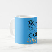 Ich bin ein gesegnetes Kind Gottes Kaffeetasse (Vorderseite Links)