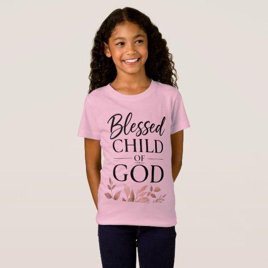 Ich bin ein gesegnetes Kind Gottes T-Shirt (Vorne ganz)