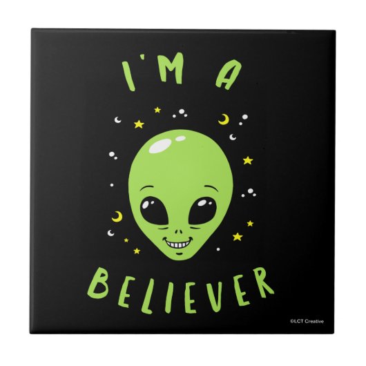 Ich bin ein Gläubiger Fliese (Vorderseite)