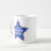 Ich bin ein gleichberechtigter Wähler! LGBTQ+ Rain Kaffeetasse (Vorderseite Links)