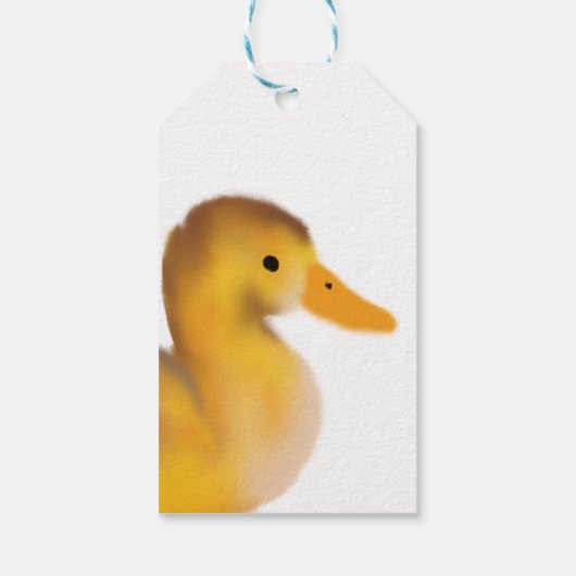 Ich bin ein Glück-Ente-Gefallen Geschenkanhänger (Rückseite)