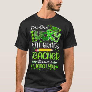 Ich bin ein glücklicher 5. Klasse Lehrer Pencil St T-Shirt