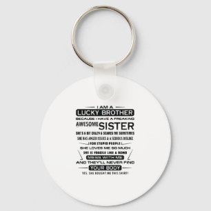 Ich bin ein glücklicher Bruder Geschenke für Bru Schlüsselanhänger