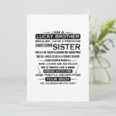 Ich bin ein glücklicher Bruder Geschenke für Brude Ankündigung (Stehend Vorderseite)