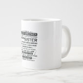 Ich bin ein glücklicher Bruder Geschenke für Brude Jumbo-Tasse (Vorderseite Rechts)
