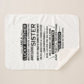 Ich bin ein glücklicher Bruder Geschenke für Brude Sherpadecke (Vorderseite (Horizontal))