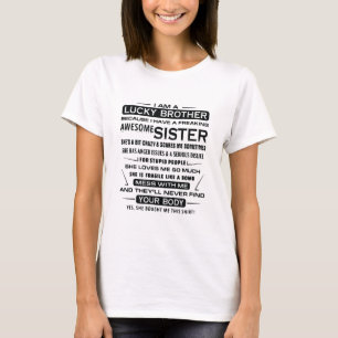 Ich bin ein glücklicher Bruder Geschenke für Brude T-Shirt