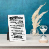 Ich bin ein glücklicher Bruder Weihnachtsgeschenke Fotoplatte (Seite)