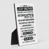 Ich bin ein glücklicher Bruder Weihnachtsgeschenke Fotoplatte (Seite)