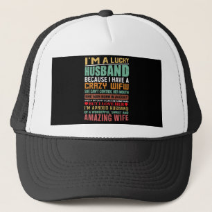 Ich bin ein glücklicher Ehemann Geschenk für Ehefr Truckerkappe