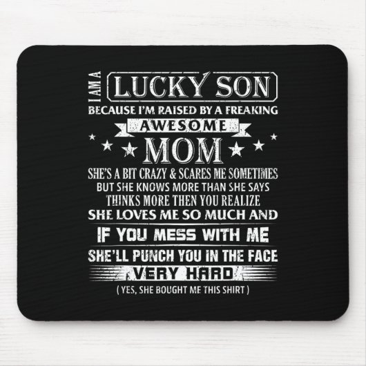 Ich bin ein glücklicher Sohn, I&#; ich bin von ein Mousepad (Vorne)