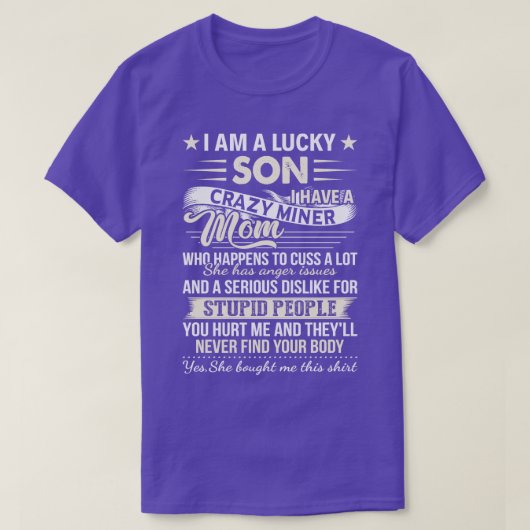 Ich bin ein glücklicher Sohn, ich habe eine verrüc T-Shirt (Design vorne)