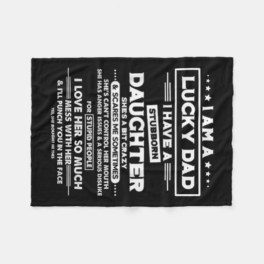 Ich bin ein glücklicher Vater, ich habe eine sture Fleecedecke (Vorderseite (Horizontal))