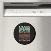 Ich bin ein glückliches Geschenk für Ehefrau-Liebh Magnet (In Situ (Geschirrspüler))
