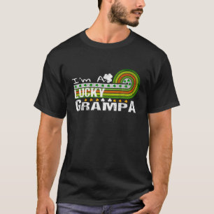Ich bin ein glückliches Grampa Kleeblatt St Patric T-Shirt
