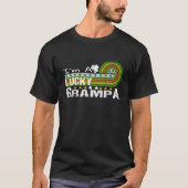 Ich bin ein glückliches Grampa Kleeblatt St Patric T-Shirt (Vorderseite)