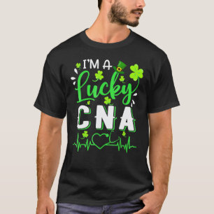 Ich bin ein Glückspilz-CNA-Pflege-Schamrock-Tophut T-Shirt