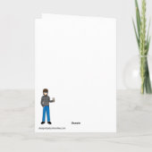 Ich bin ein Glückspilz, um einen Vater wie dich zu Karte (Rückseite)