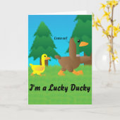 Ich bin ein Glückspilz, um einen Vater wie dich zu Karte (Gelbe Blume)