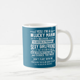 Ich bin ein Glückspilz, weil ich eine verrückte Fr Kaffeetasse